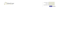 Tablet Screenshot of forumgroup.emeetingsonline.com